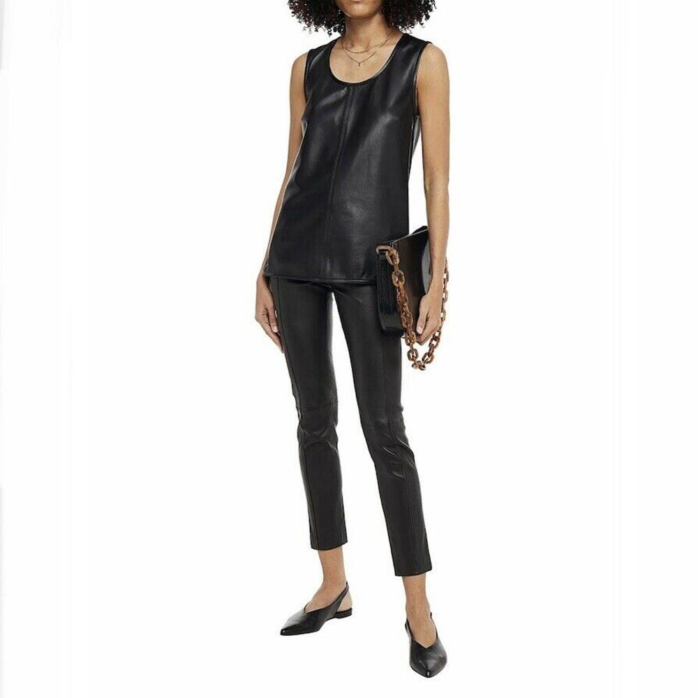 JOSEPH NWOT Women's Black Stretch-leather Pants Size 4